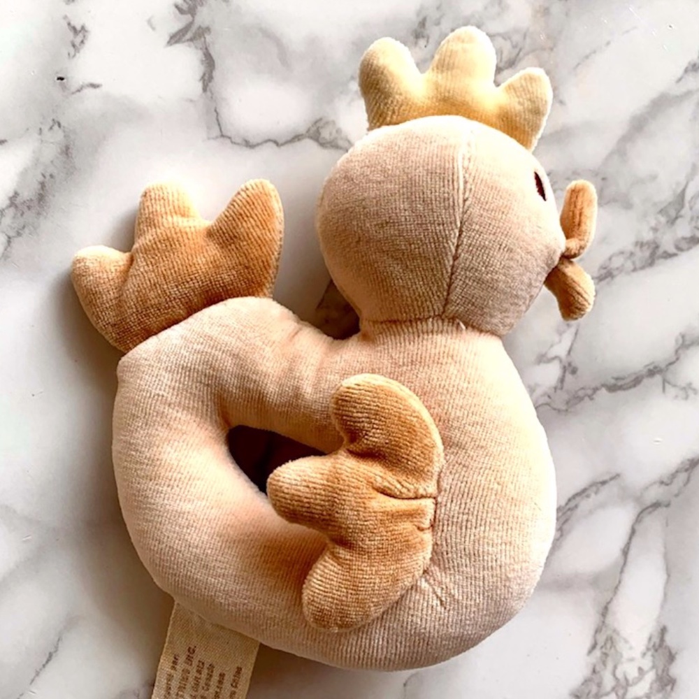 MIYIM Organic Baby Chicken Rattle